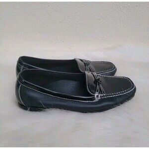 Cole Haan Black Patent Leather Loafers Driving Shoes 5.5 B Women’s Slip On Flat